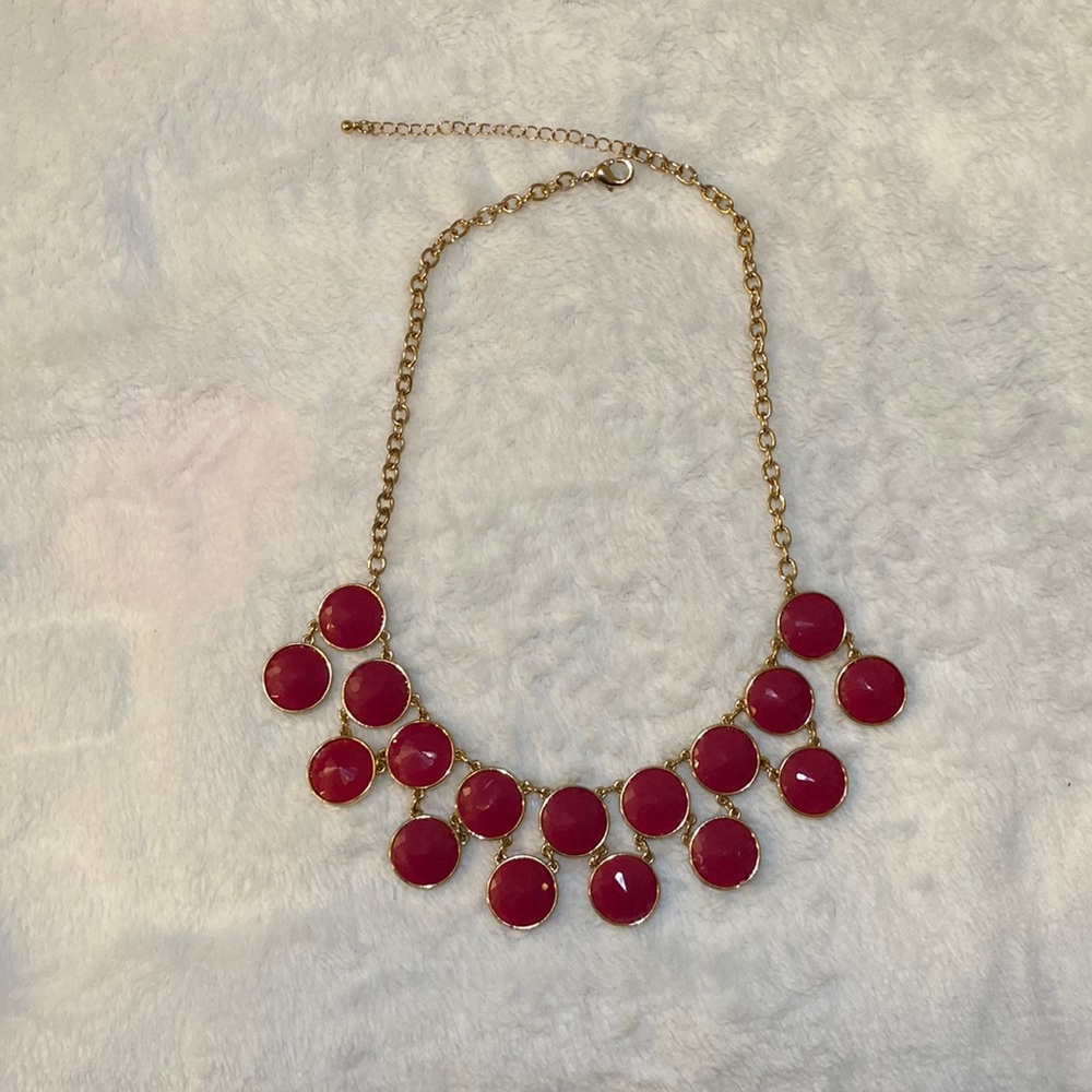 Adjustable Pink Statement Necklace